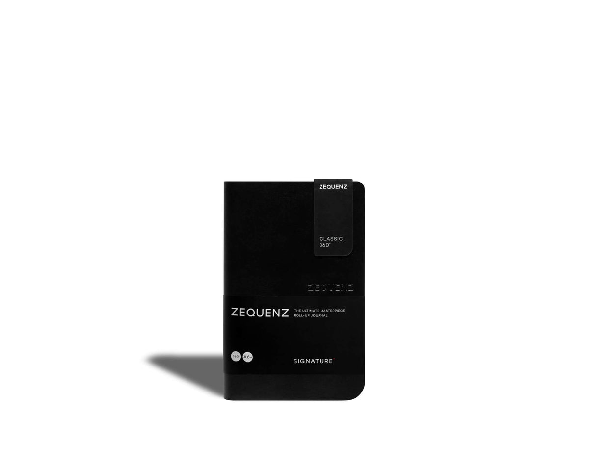 Carnet ZEQUENZ Signature Classic - A6 - Uni - Black - 