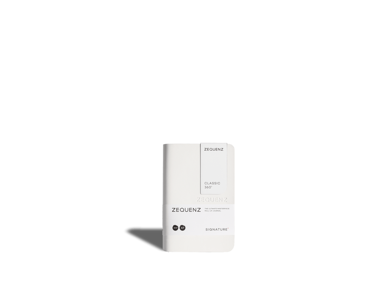 Carnet ZEQUENZ Signature Classic - A7 - Ligné - White - 8859340500440