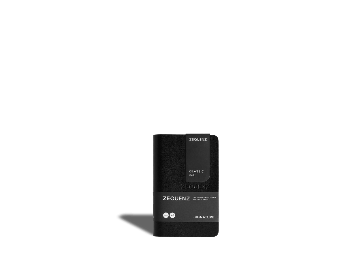 Carnet ZEQUENZ Signature Classic - A7 - Quadrillé - Black - 8859340500396