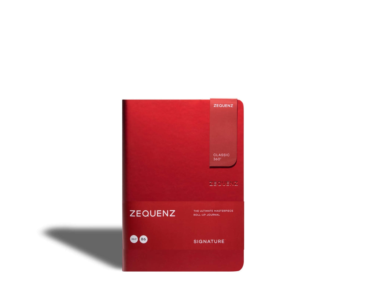 Carnet ZEQUENZ Signature Classic - B6 - Quadrillé - Red - 8859340500150