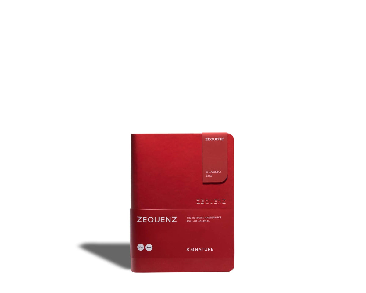 Carnet ZEQUENZ Signature Lite - A6 - Ligné - Red - 8859340500334
