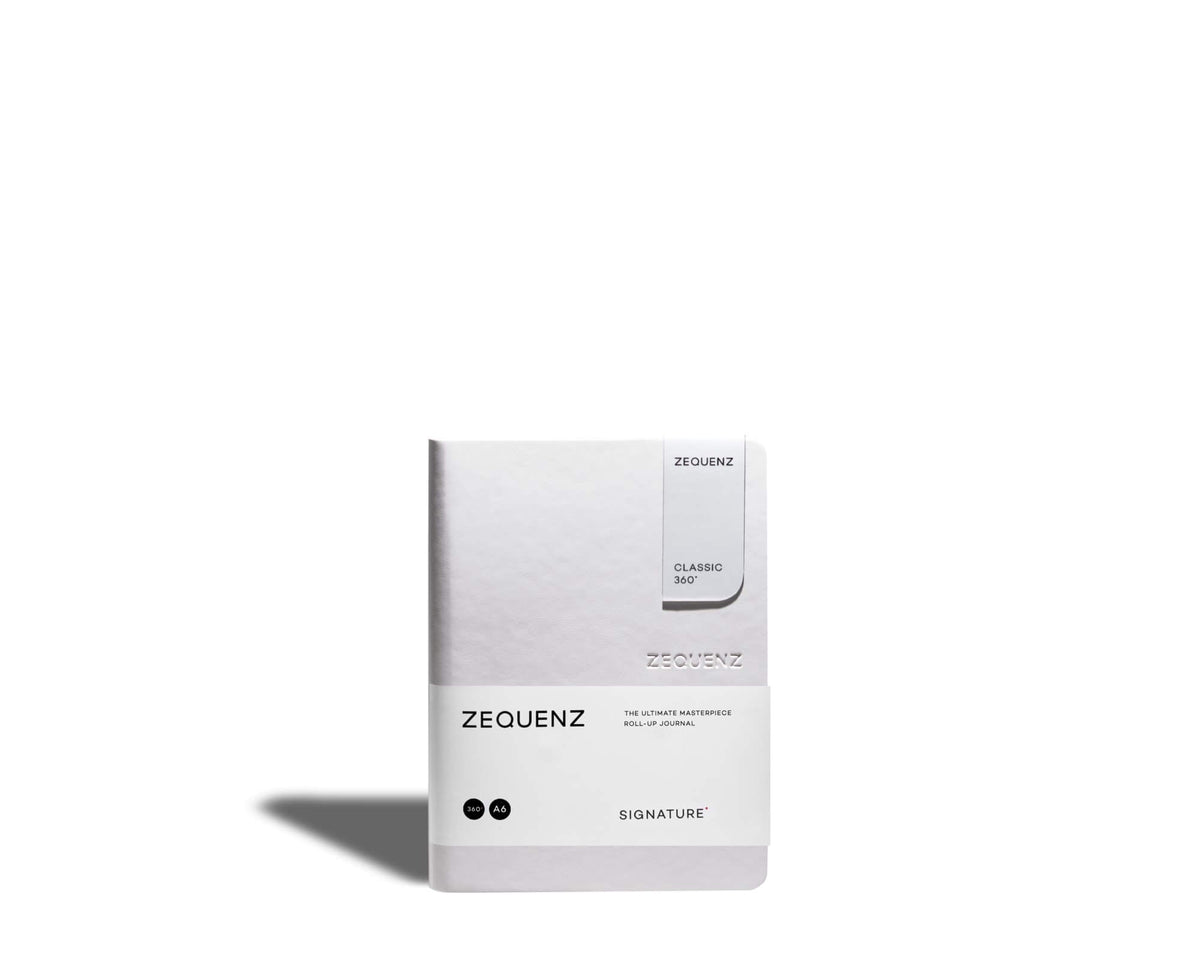 Carnet ZEQUENZ Signature Lite - A6 - Ligné - White - 8859340500365