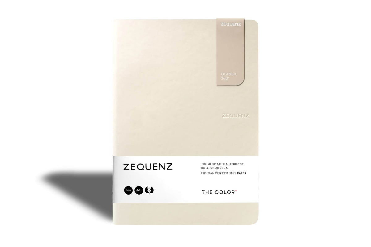 Carnet ZEQUENZ The Color - A5 - Ligné - Beige - 8859340511491