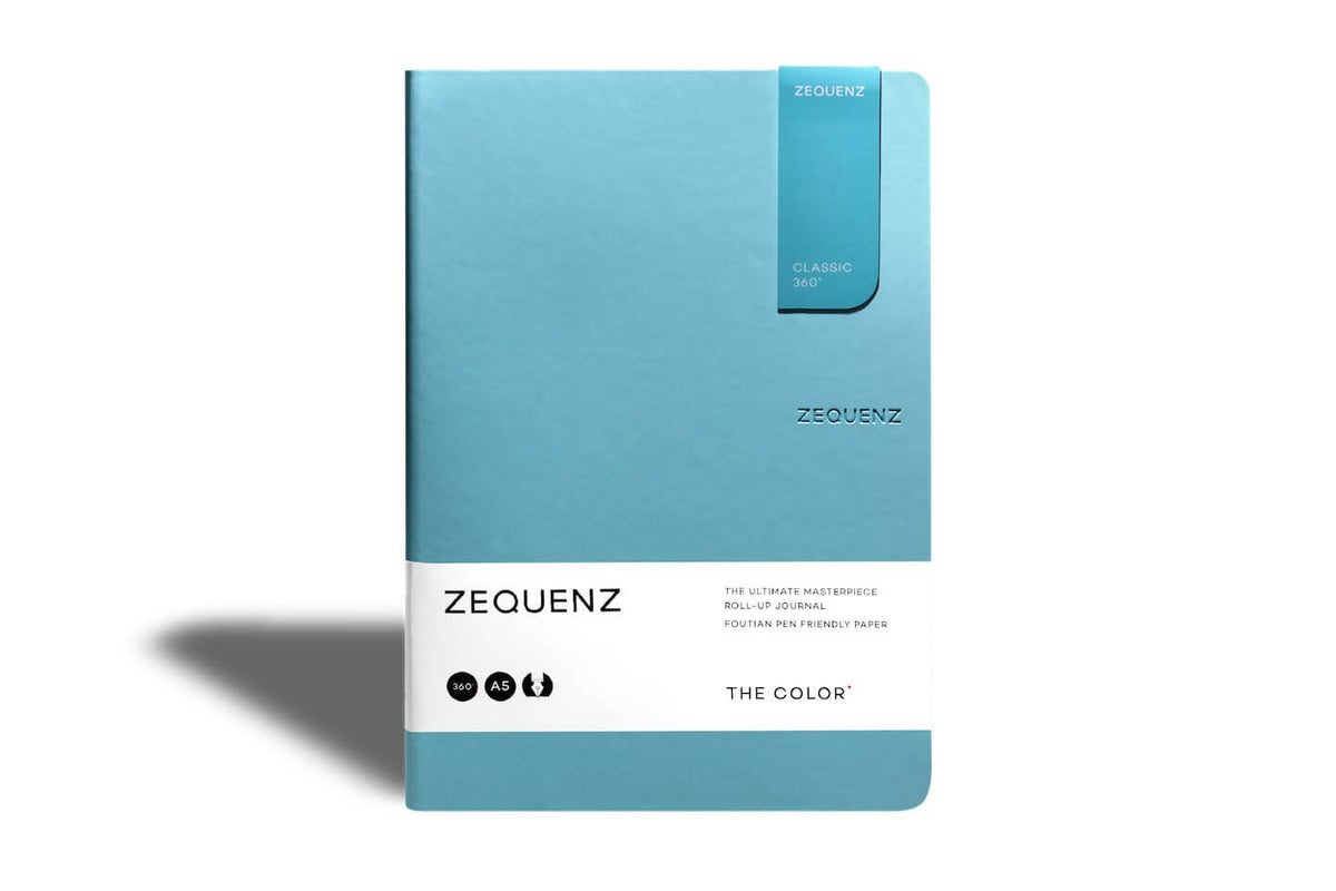 Carnet ZEQUENZ The Color - A5 - Quadrillé - Turquoise - 8859340516984