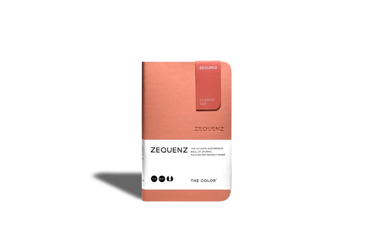 Carnet ZEQUENZ The Color - A6 - Quadrillé - Peach - 8859340517820