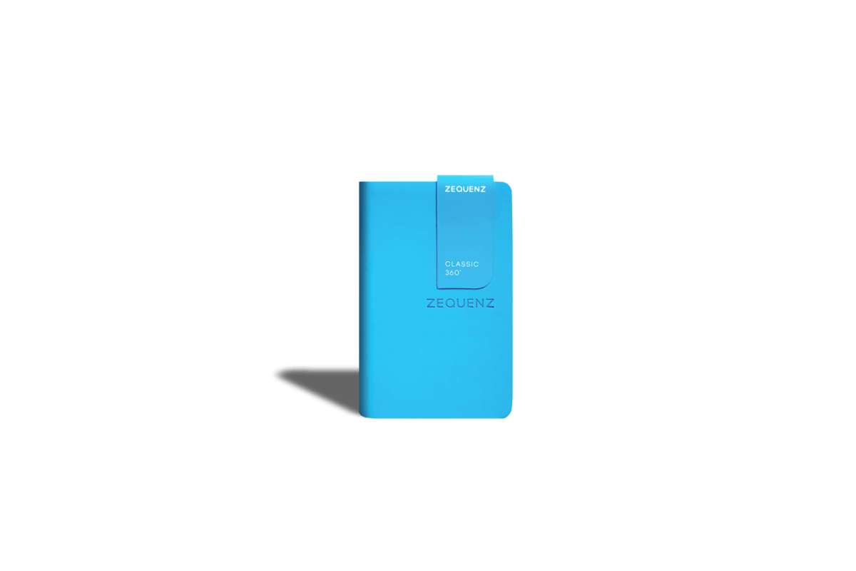 Carnet ZEQUENZ The Color - A7 - Quadrillé - Ocean - 