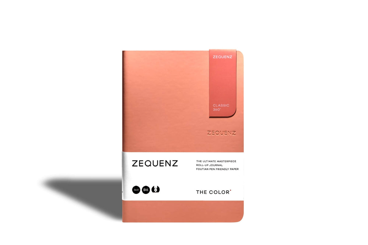 Carnet ZEQUENZ The Color - B6 - Ligné - Peach - 8859340517516