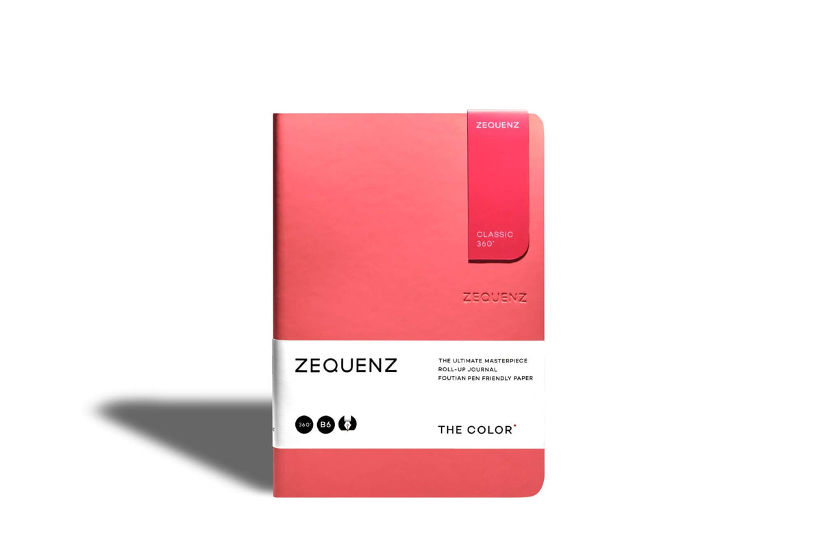 Carnet ZEQUENZ The Color - B6 - Quadrillé - Coral - 8859340517387