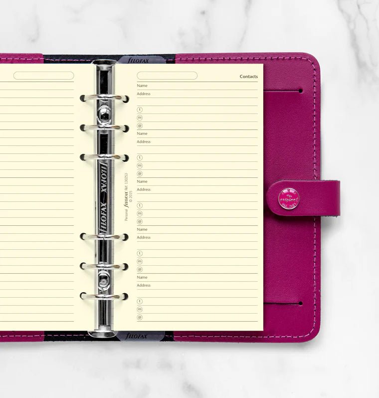 Feuilles de contacts FILOFAX - Cotton Cream - Personal - Personal - 5015142124205