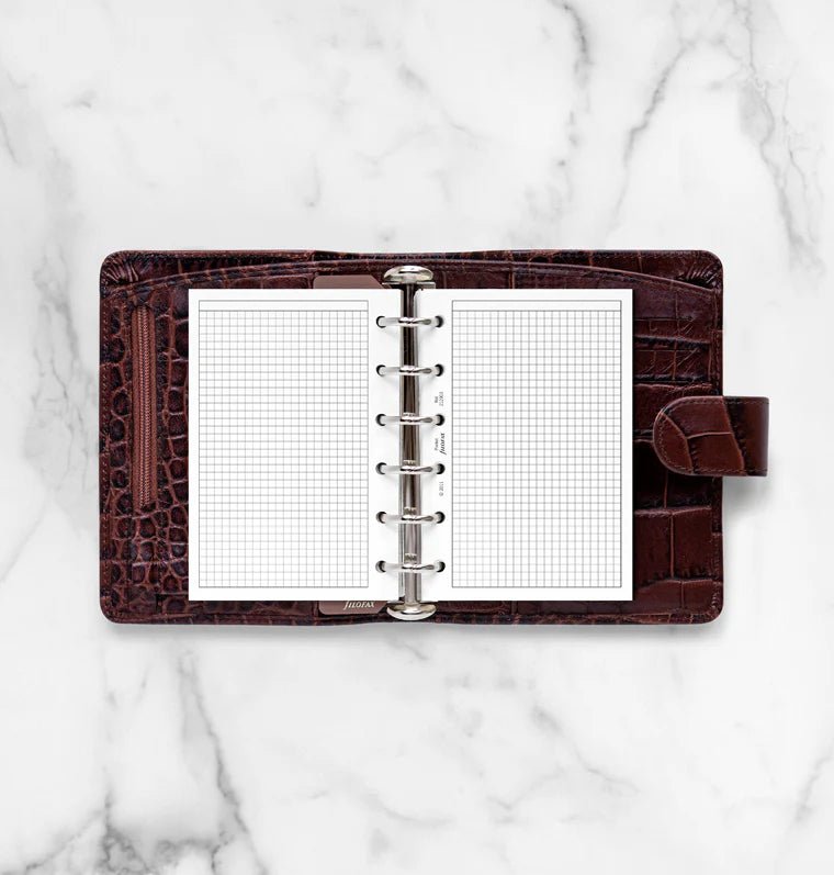 Feuilles de notes quadrillées FILOFAX - Blanc - Pocket - Pocket - Quadrillé - 5015142600082