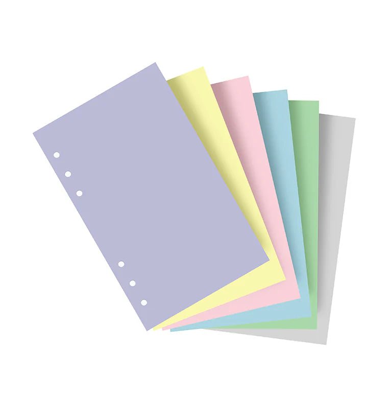 Feuilles de notes unies FILOFAX - Assortiment Pastel - Personal - Personal - Uni - 5015142278045