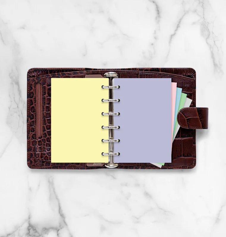 Feuilles de notes unies FILOFAX - Assortiment Pastel - Pocket - Pocket - Uni - 5015142277826