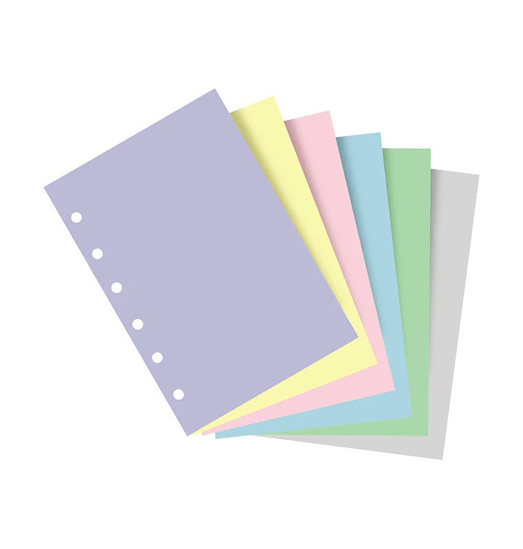 Feuilles de notes unies FILOFAX - Assortiment Pastel - Pocket - Pocket - Uni - 5015142277826