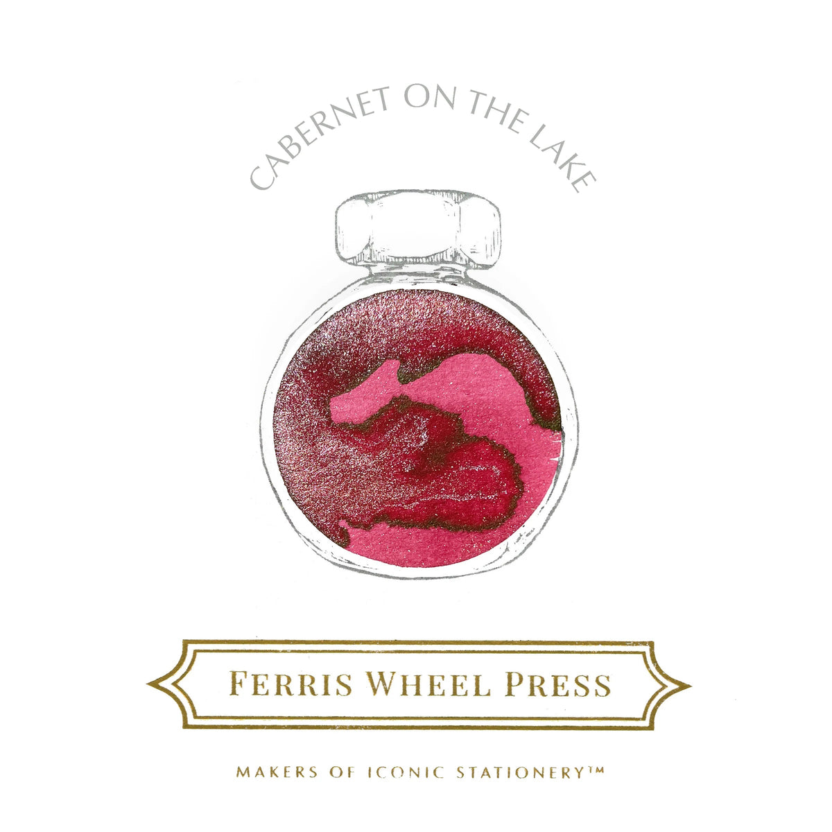 Flacon d'encre FERRIS WHEEL PRESS - Everyday Ink - Cabernet on the Lake (38ml) - 818351002563