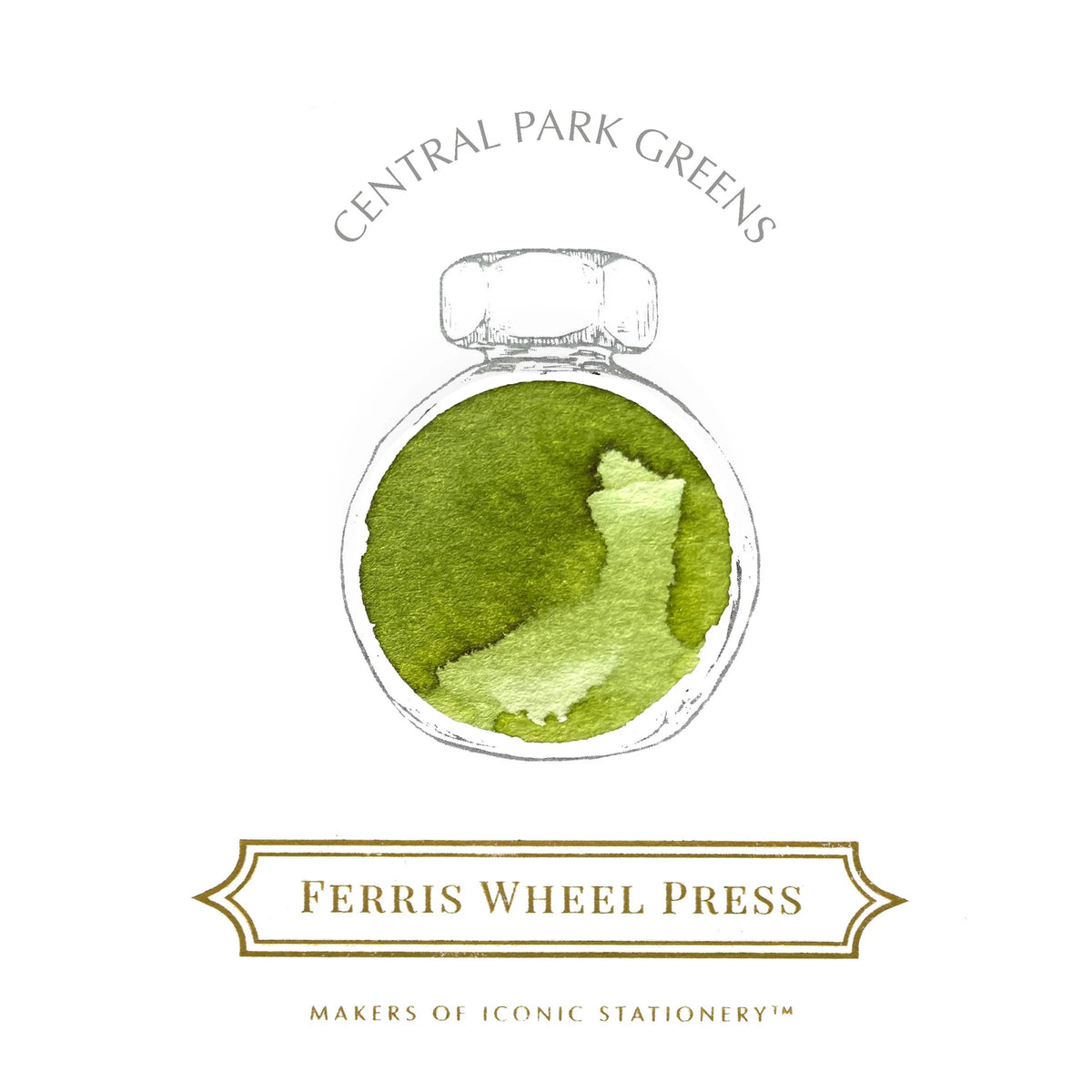 Flacon d'encre FERRIS WHEEL PRESS - Everyday Ink - Central Park Greens (38ml) - 