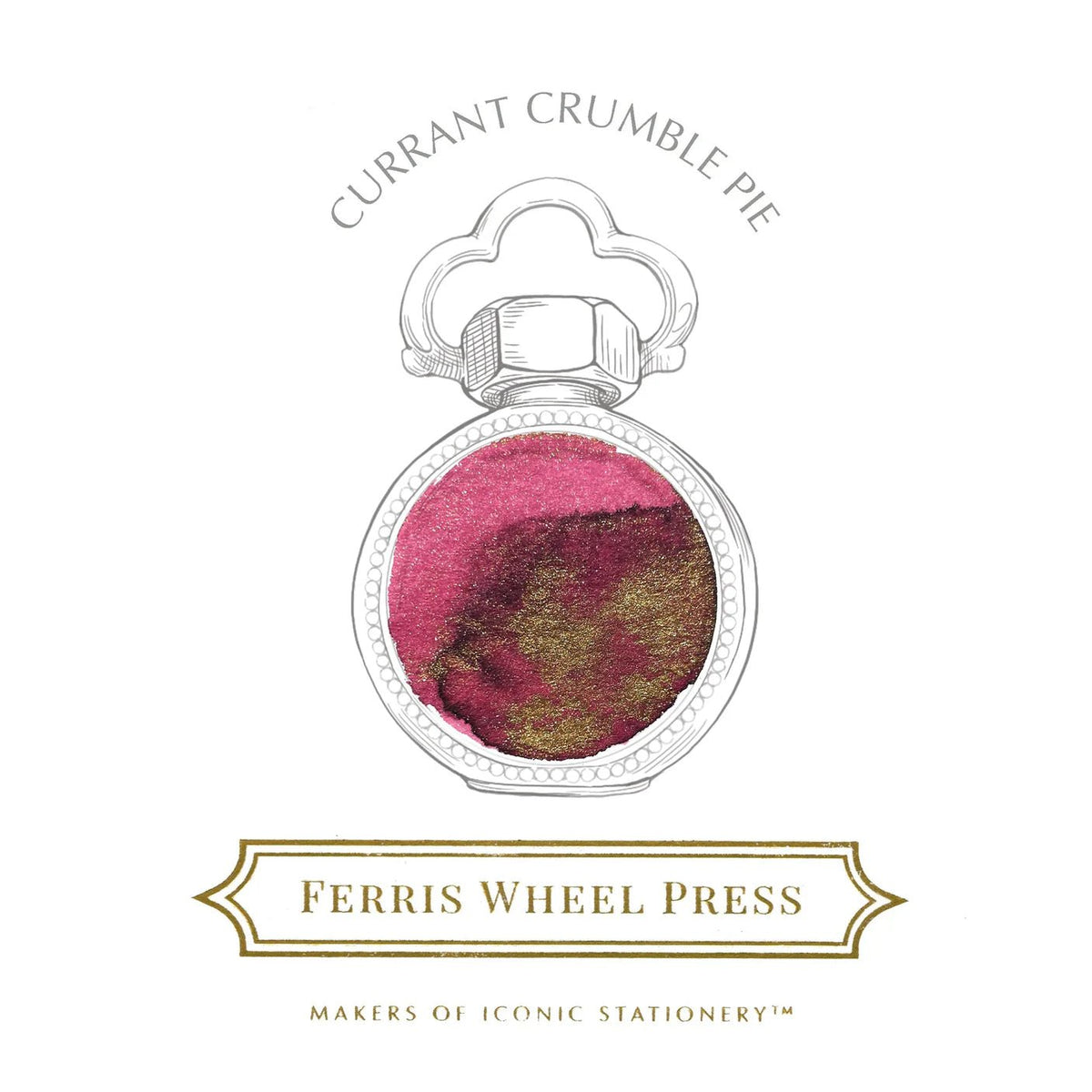 Flacon d'encre FERRIS WHEEL PRESS - Everyday Ink - Currant Crumble Pie (38ml) - 