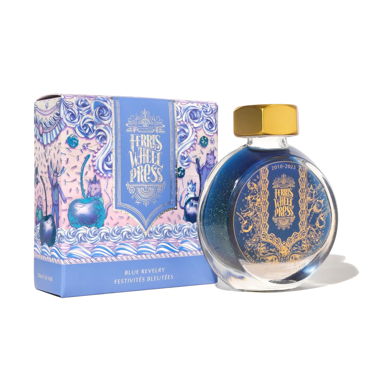 Flacon d'encre FERRIS WHEEL PRESS - Everyday Ink | Limited Edition 2025 - Blue Revelry (38ml) - 