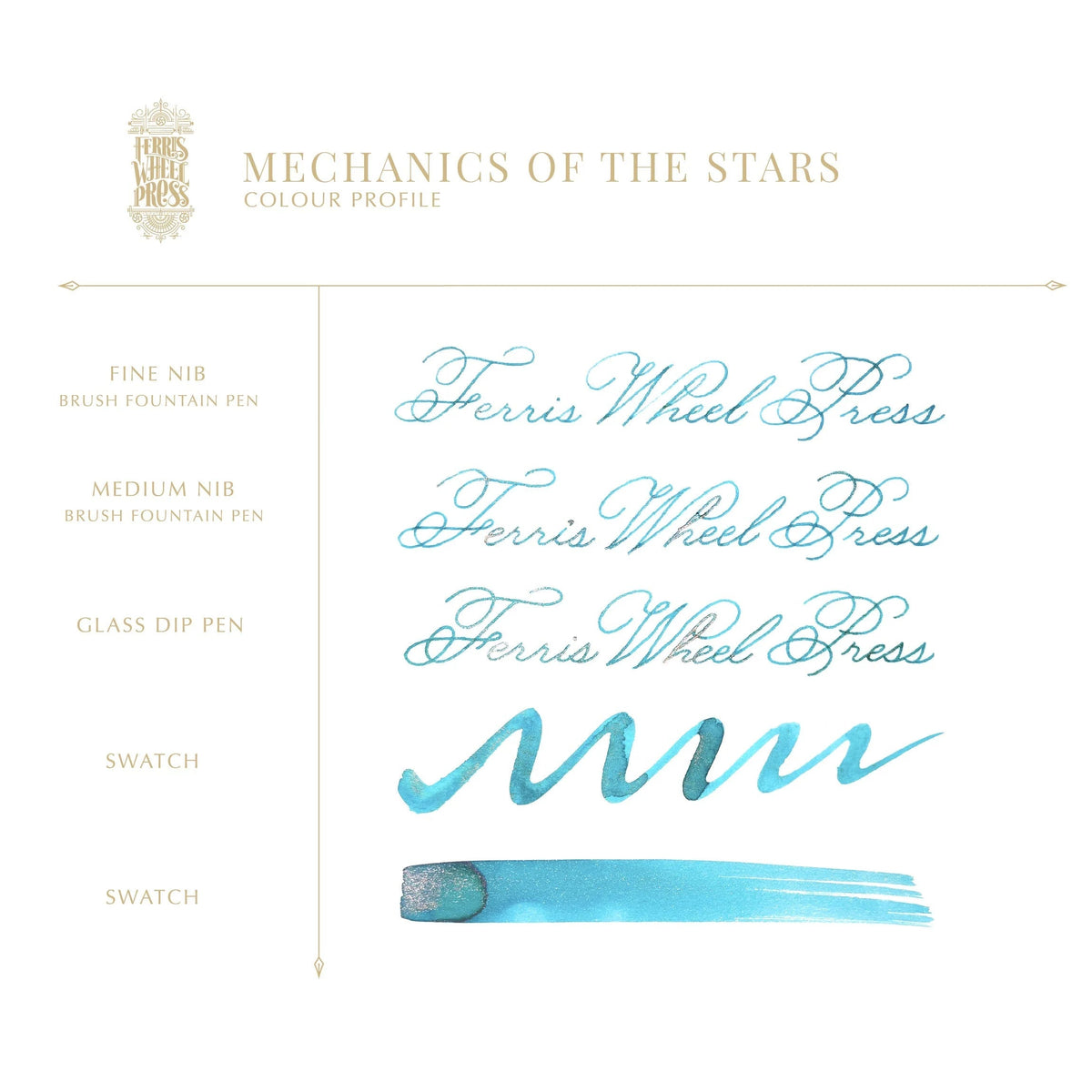 Flacon d'encre FERRIS WHEEL PRESS - Everyday Ink - Mechanics of the Stars (38ml) - 818351005687