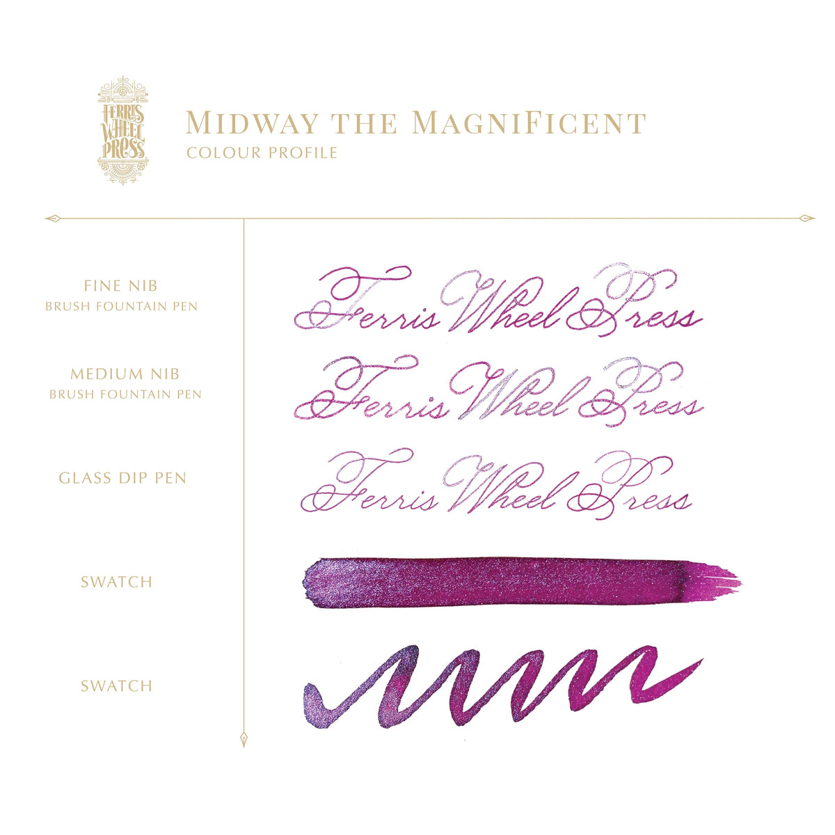 Flacon d'encre FERRIS WHEEL PRESS - Everyday Ink - Midway the Magnificent (38ml) - 818351001740
