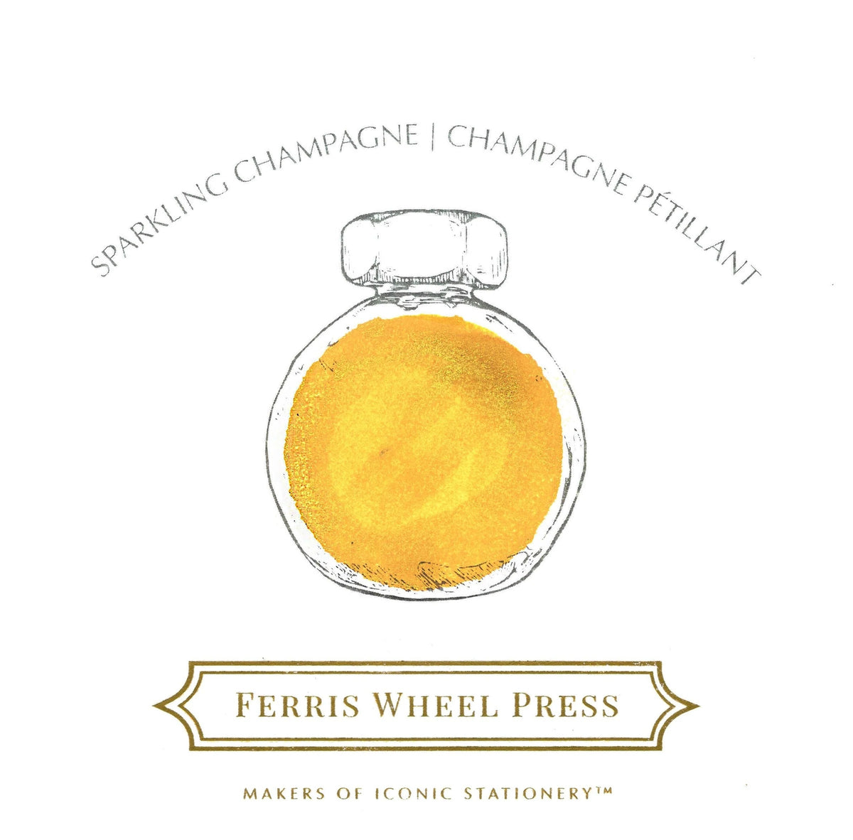 Flacon d'encre FERRIS WHEEL PRESS - Everyday Ink - Sparkling Champagne (38ml) - 850025001656