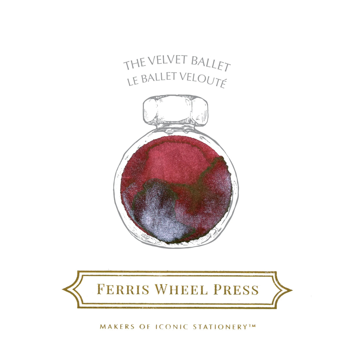 Flacon d'encre FERRIS WHEEL PRESS - Everyday Ink - The Velvet Ballet (38ml) - 818351001894
