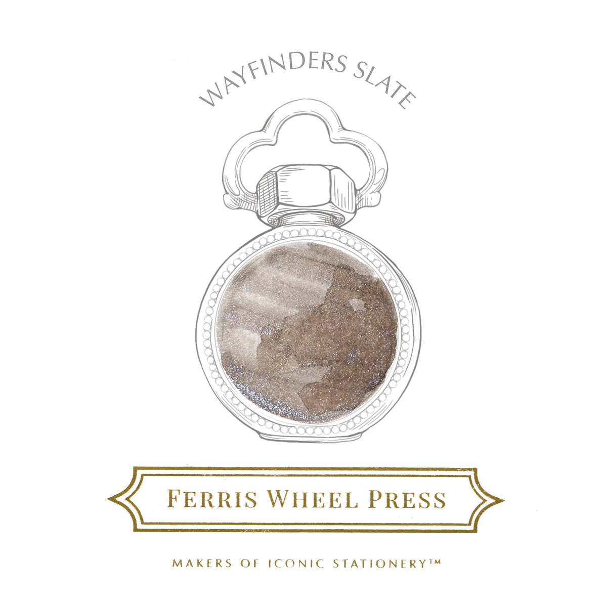 Flacon d'encre FERRIS WHEEL PRESS - Everyday Ink - Wayfinders Slate (38ml) - 818351004420