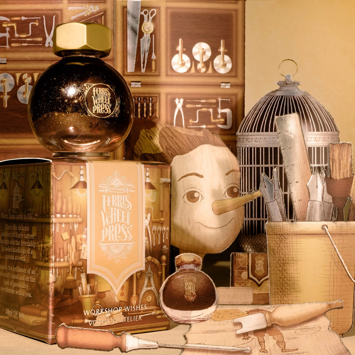 Flacon d'encre FERRIS WHEEL PRESS - FerriTales - Once Upon a Time | Workshop Wishes (20ml) - 818351002068