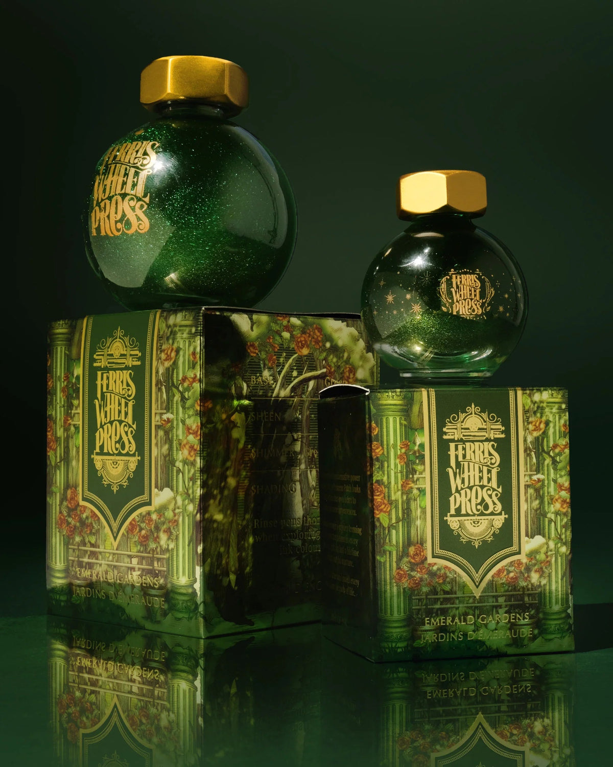 Flacon d'encre FERRIS WHEEL PRESS - FerriTales - The Beauty and the Beast | Emerald Gardens (20ml) - 818351003119