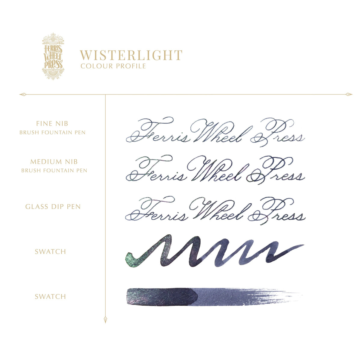Flacon d'encre FERRIS WHEEL PRESS - FerriTales - The Book of Knights Series | Wisterlight (20ml) - 