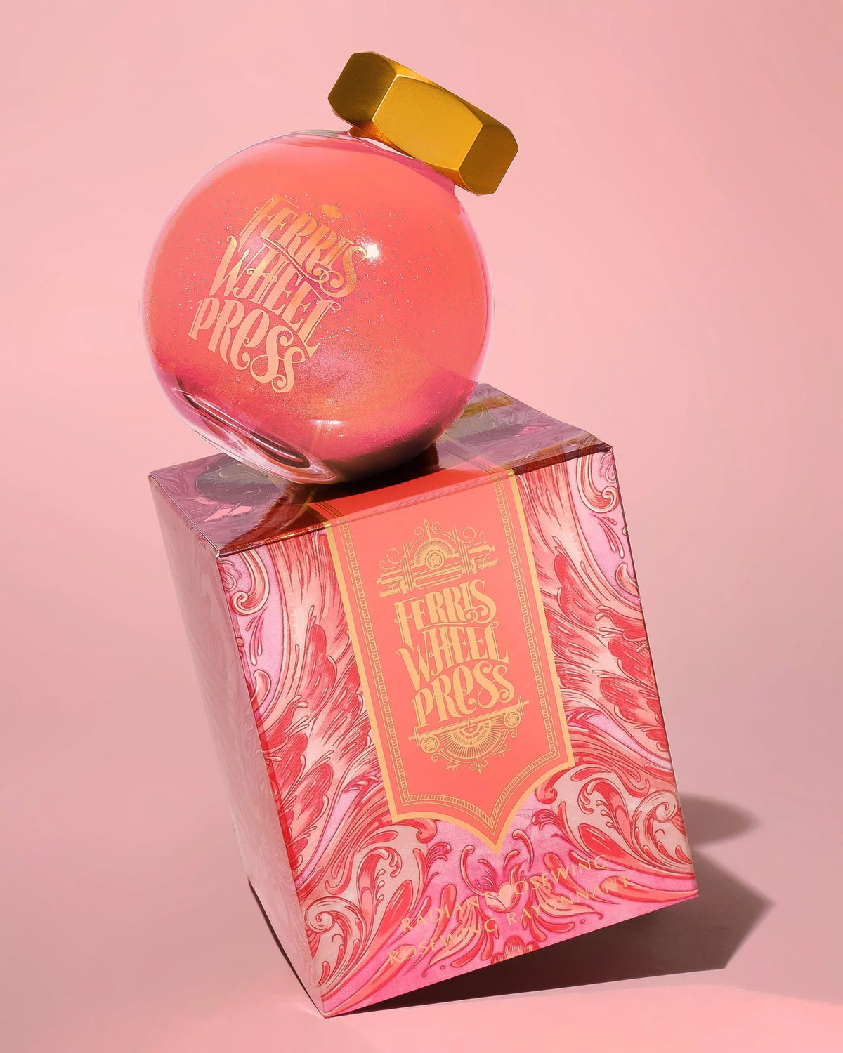 Flacon d'encre FERRIS WHEEL PRESS - FerriTales - The Wild Swans | Radiant Rosewing (20ml) - 818351002860