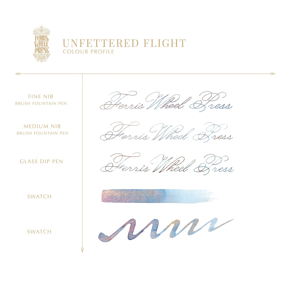 Flacon d'encre FERRIS WHEEL PRESS - FerriTales - The Wild Swans | Unfettered Flight (20ml) - 
