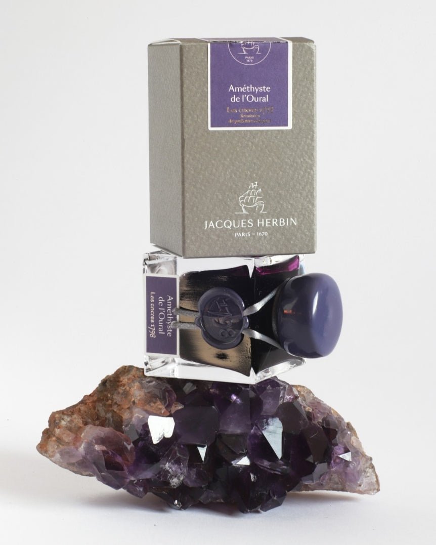 Flacon d'encre JACQUES HERBIN - Les Encres 1798 - Améthyste de l’Oural - 50 ml - 3188555155790