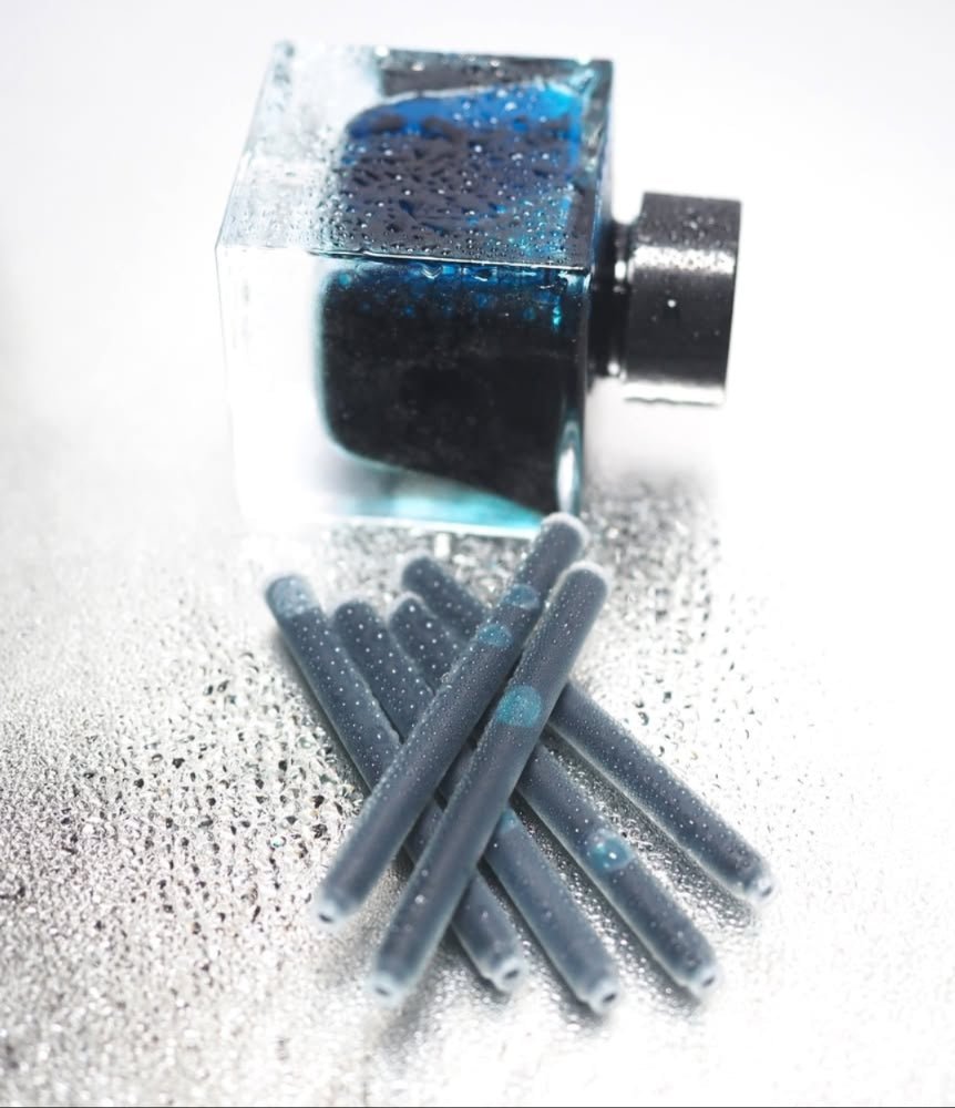 Flacon d'encre JACQUES HERBIN - Les Encres Essentielles - Bleu Austral - 50 ml - 3188555131169