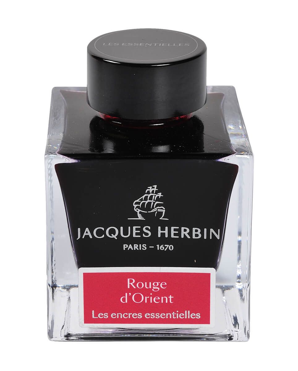Flacon d'encre JACQUES HERBIN - Les Encres Essentielles - Rouge d’Orient - 50 ml - 3188555131695