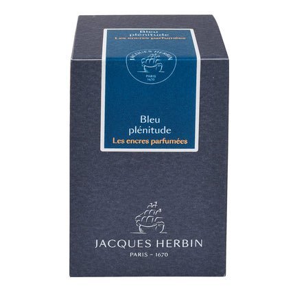 Flacon d'encre JACQUES HERBIN - Les Encres Parfumées - Bleu Plénitude - 50 ml - 3188555147160
