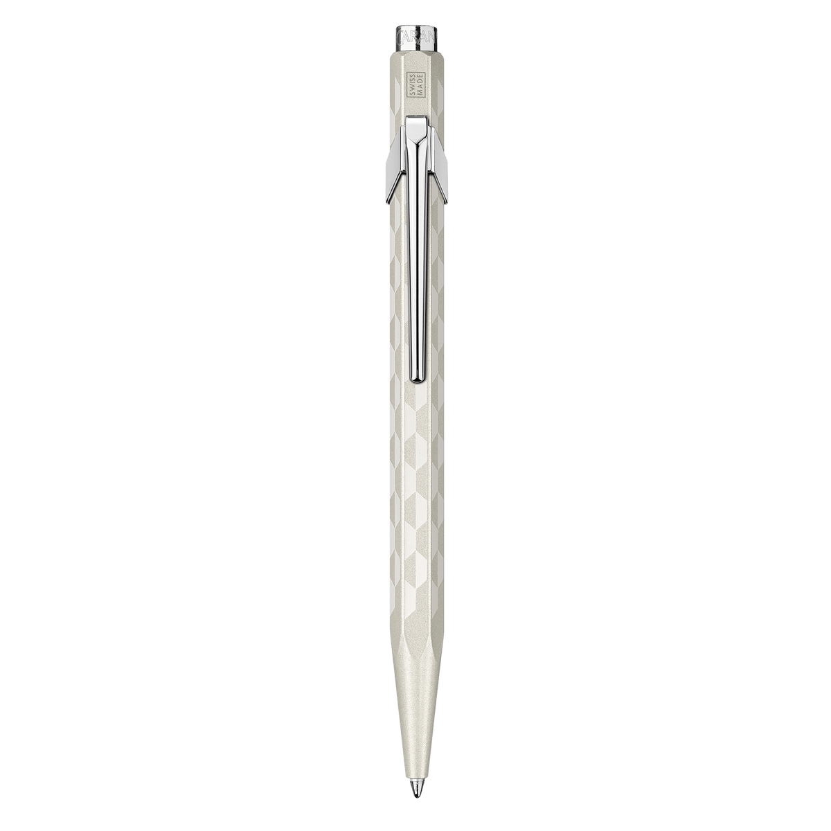 Stylo bille CARAN D'ACHE 849 Alpine Frost Édition Spéciale - Blanc