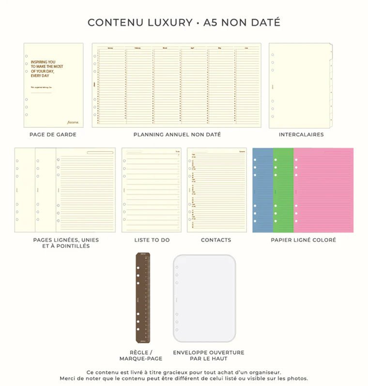 Organiseur FILOFAX Malden - A5 - Navy - 5059145406753