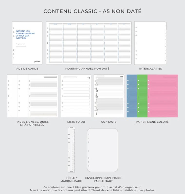 Organiseur FILOFAX Norfolk - A5 - Currant - 5059145530786