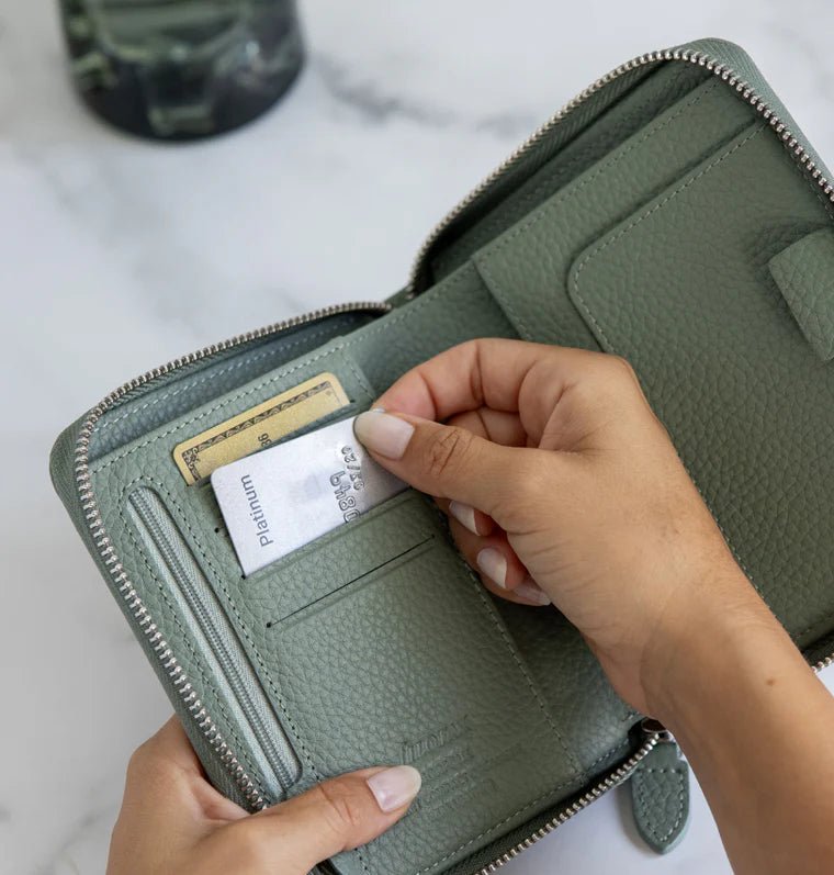 Organiseur FILOFAX Norfolk Zip - Pocket Compact - Sage - 5059145600694