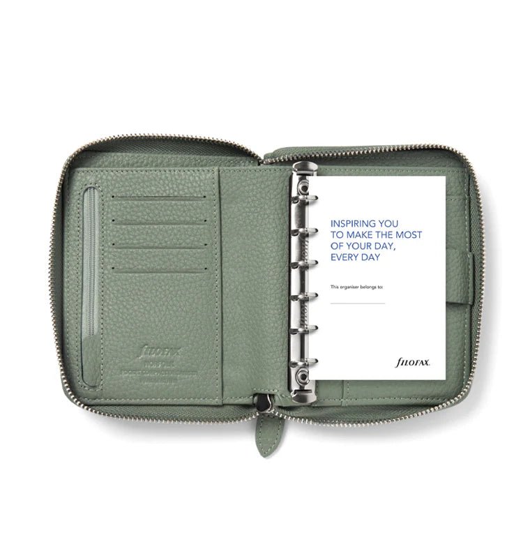 Organiseur FILOFAX Norfolk Zip - Pocket Compact - Sage - 5059145600694