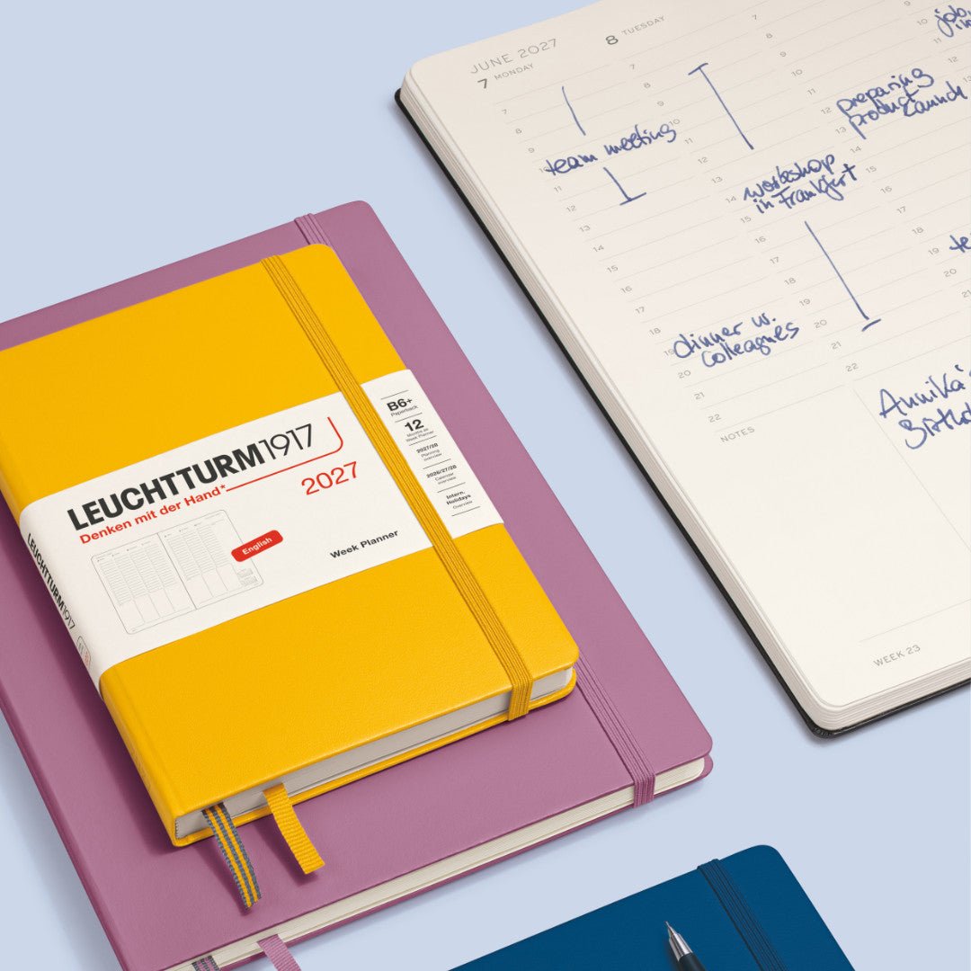 Planificateur Semainier 2027 LEUCHTTURM1917, Anglais - B6+ - Hardcover - Sunflower - 4070292003078