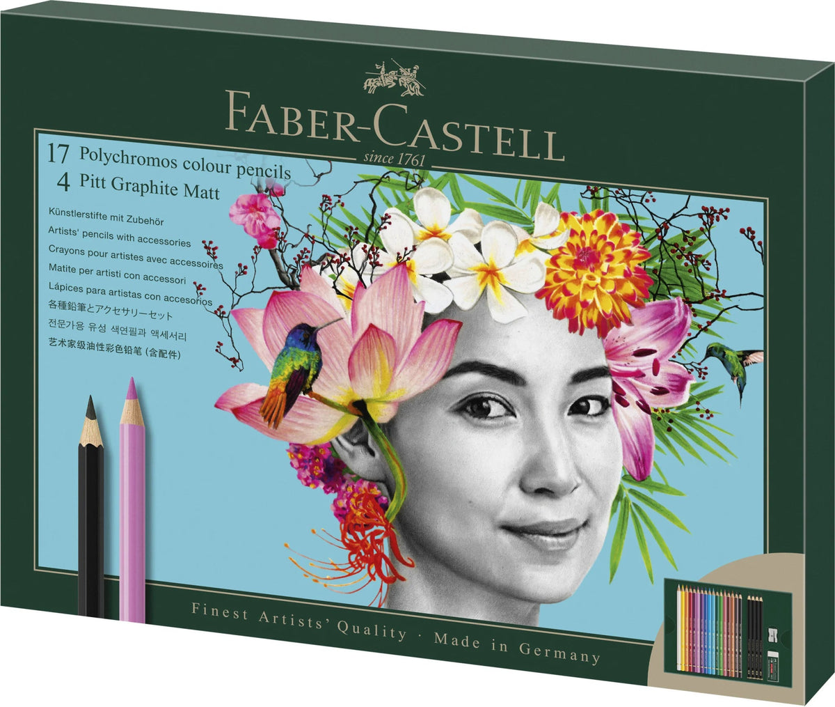 POLYCHROMOS & PITT GRAPHITE MATT - Coffret 23 Couleurs - 4005402100521