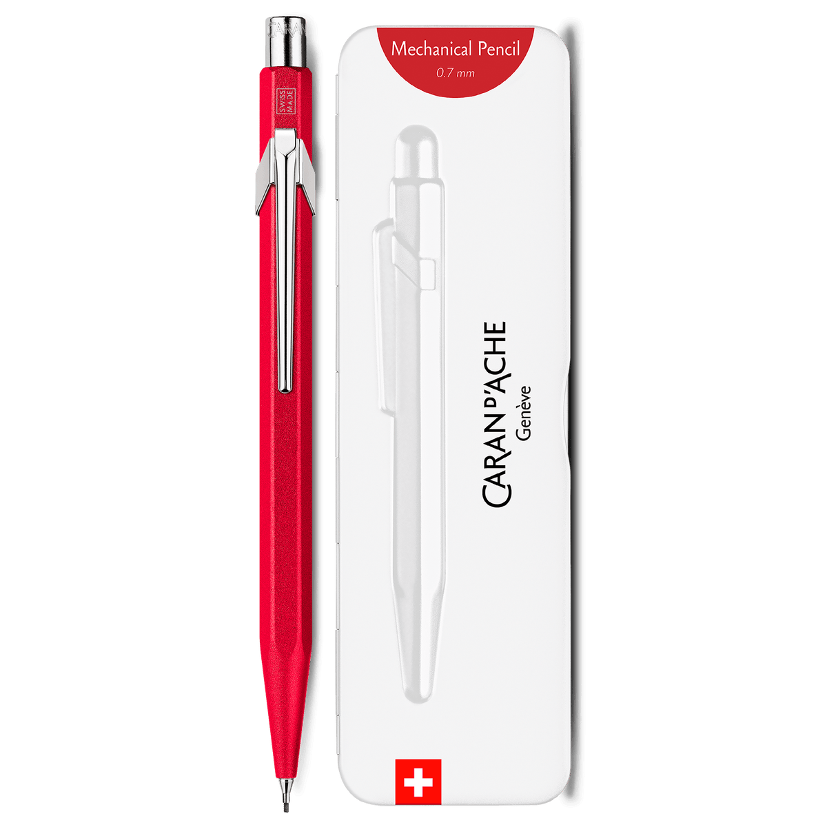 Porte - mine CARAN D'ACHE 849 Colormat - X - Rouge - 0.7 - 7630002359566