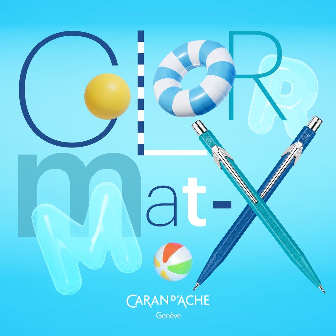 Porte - mine CARAN D'ACHE 849 Colormat - X - Turquoise - 0.7 - 7630002353489