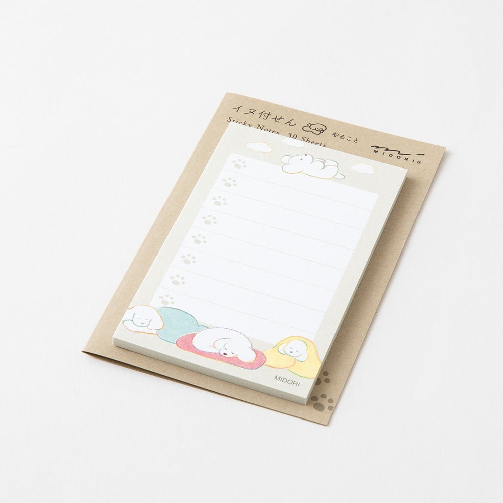 Post - it MIDORI To - Do List - Chien gris - 4902805190947