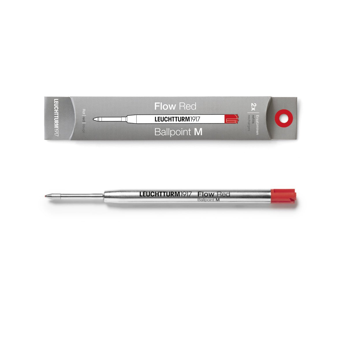 Recharge bille LEUCHTTURM1917 Drehgriffel Nr. 1 - Medium (M) - Rouge - 4004117635779