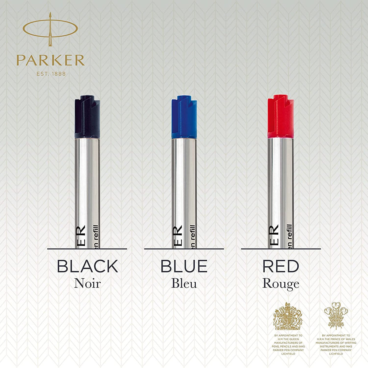 Recharge stylo bille PARKER - Medium (M) - Rouge - 3501179503707