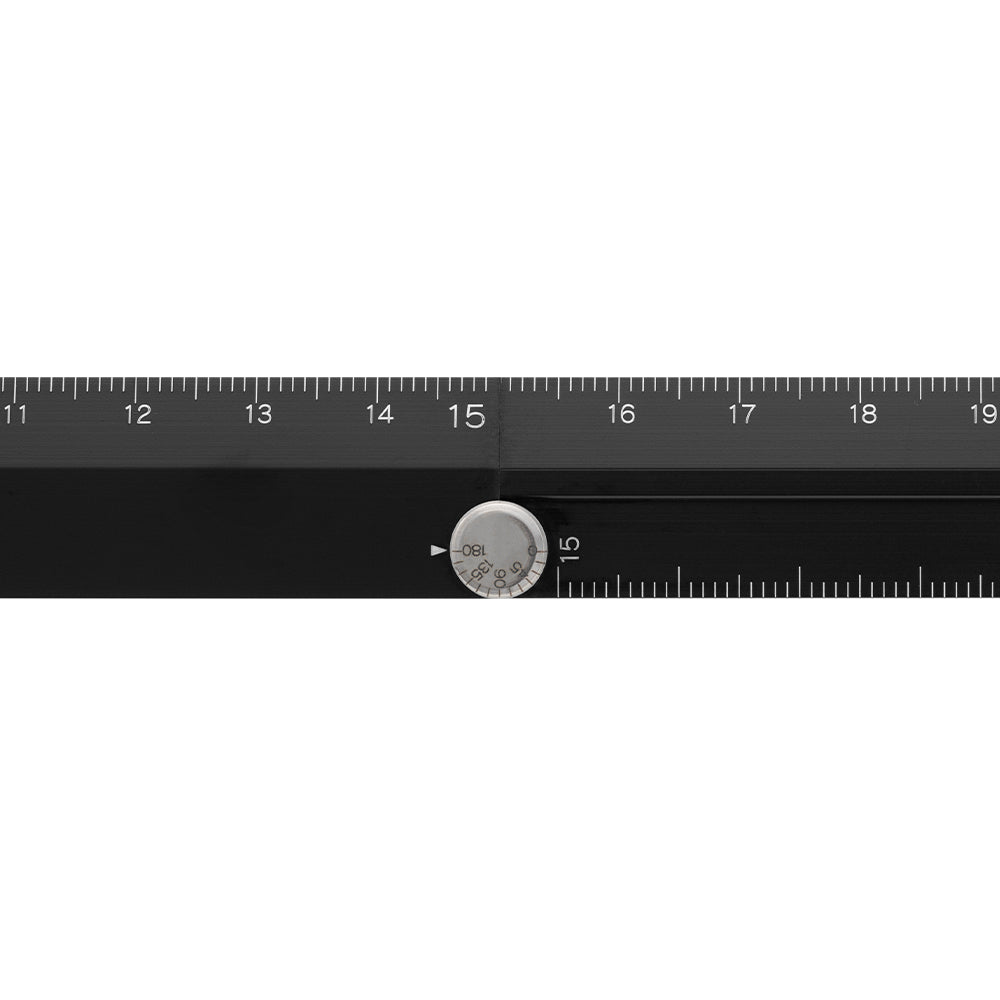 Règle MIDORI multifonction pliable en aluminium - 30 cm - Noir - 4902805422864