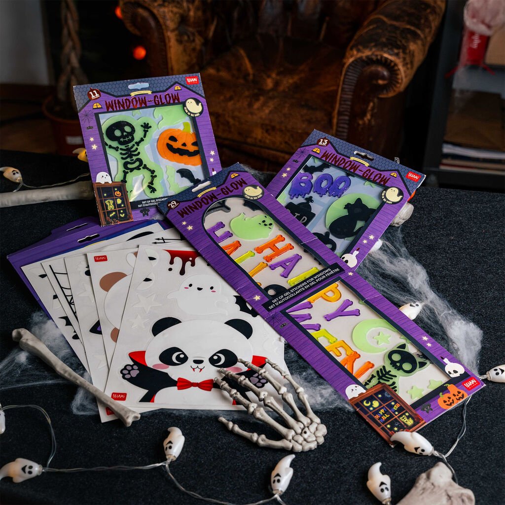 Set de 13 autocollants en gel pour fenêtre LEGAMI - Halloween Edition - Windo-Glow - 8052694147631