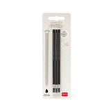 Set de 3 recharges LEGAMI pour stylo à encre gel effaçable - Noir